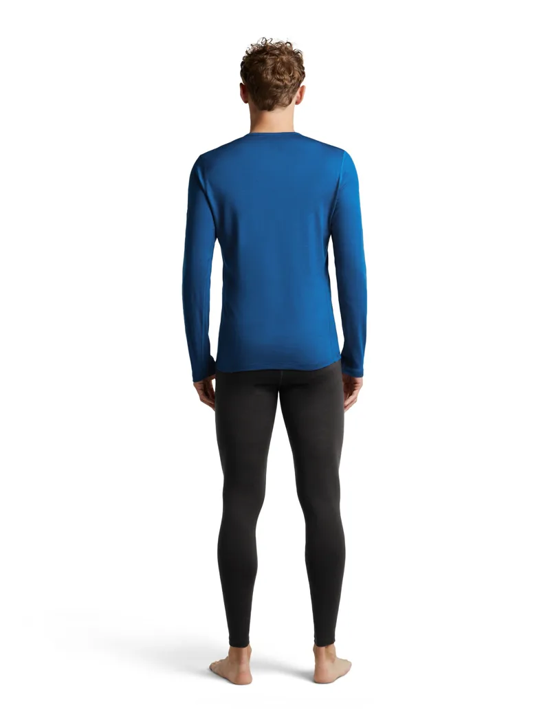 Icebreaker Mens 200 Oasis Long Sleeved Crew Tee - Lazurite-5