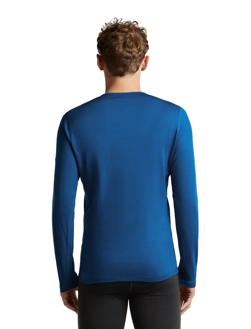 Icebreaker Mens 200 Oasis Long Sleeved Crew Tee - Lazurite-3