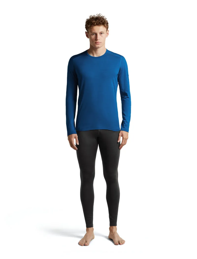 Icebreaker Mens 200 Oasis Long Sleeved Crew Tee - Lazurite-4