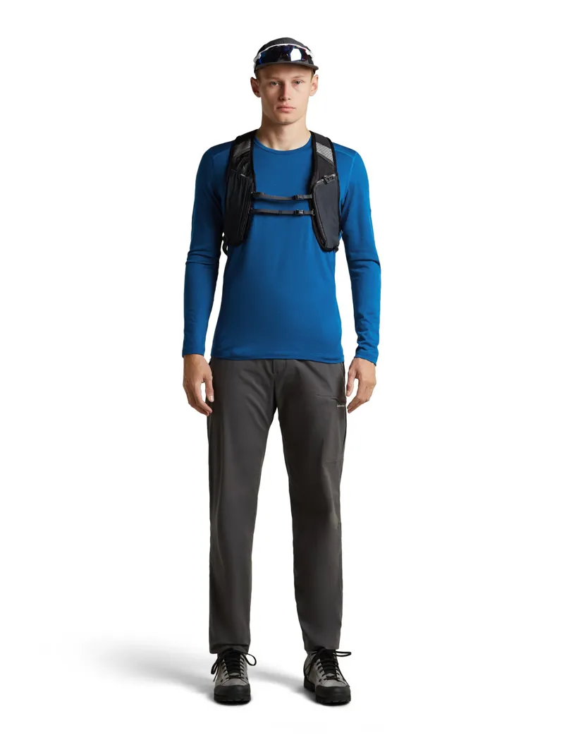 Icebreaker Mens 200 Oasis Long Sleeved Crew Tee - Lazurite-6