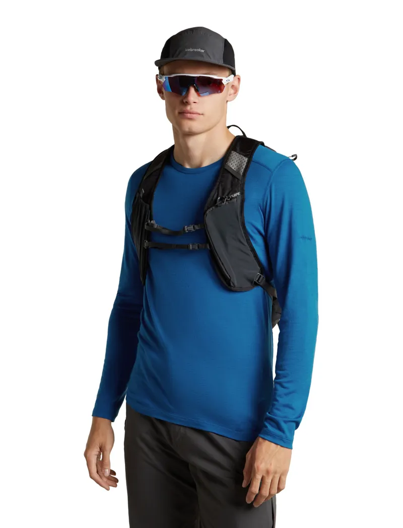 Icebreaker Mens 200 Oasis Long Sleeved Crew Tee - Lazurite-7