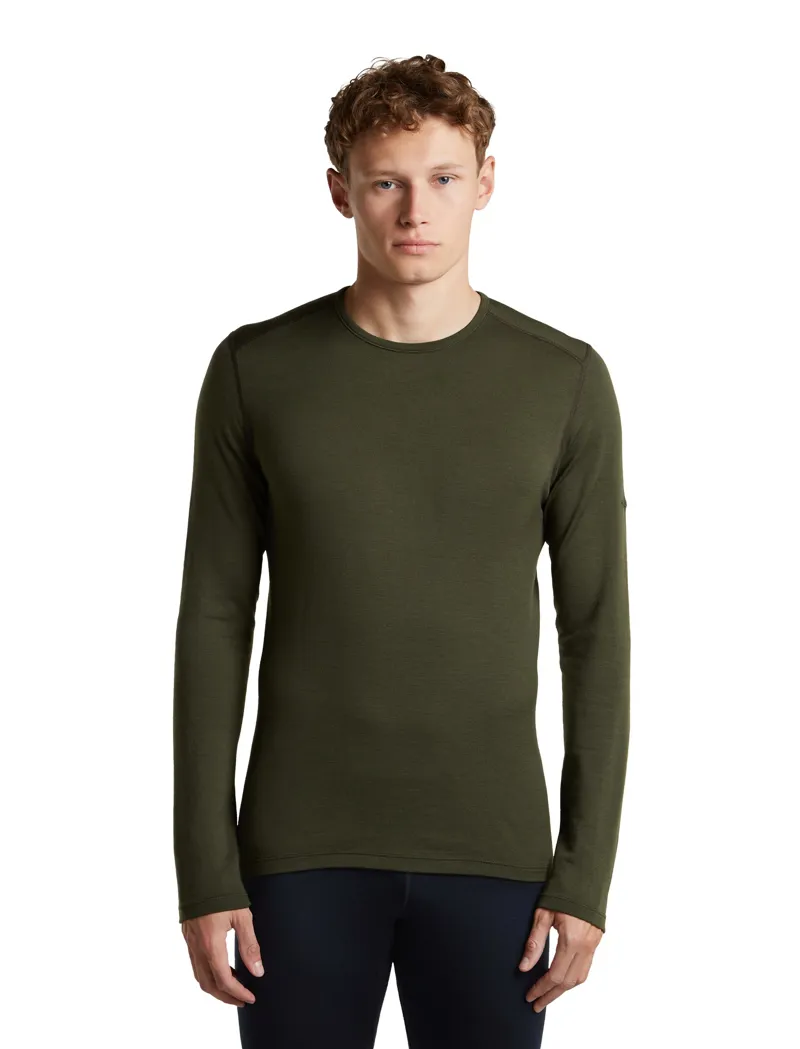 Icebreaker Mens 260 Tech Long Sleeved Crew Tee - Dk Loden-1