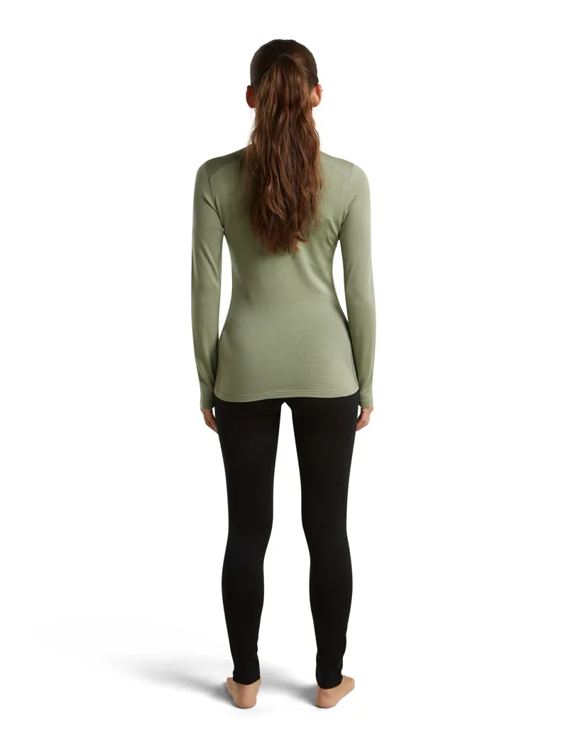 Icebreaker Womens 260 Tech Long Sleeved Crew Tee - Lichen-4