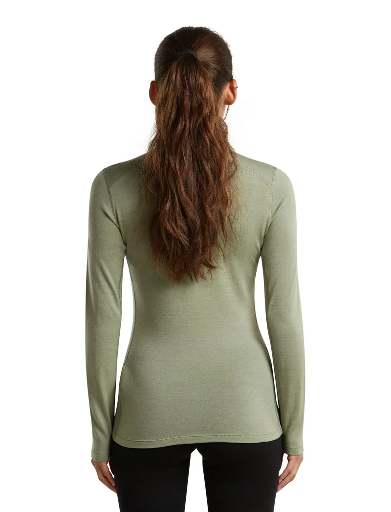 Icebreaker Womens 260 Tech Long Sleeved Crew Tee - Lichen-2