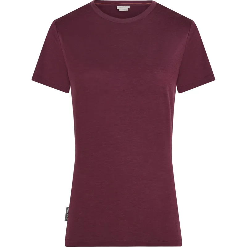 Icebreaker Womens Merino 150 Tech Lite III Short Sleeved Tee - Dark Berry
