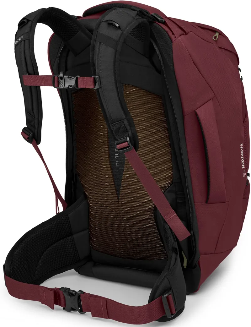 Osprey Womens Fairview 55 Travel Pack - Zircon Red-2