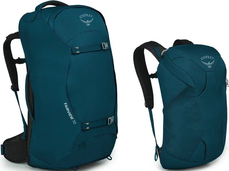 Osprey Womens Fairview 70 Travel Pack - Night Jungle Blue-5