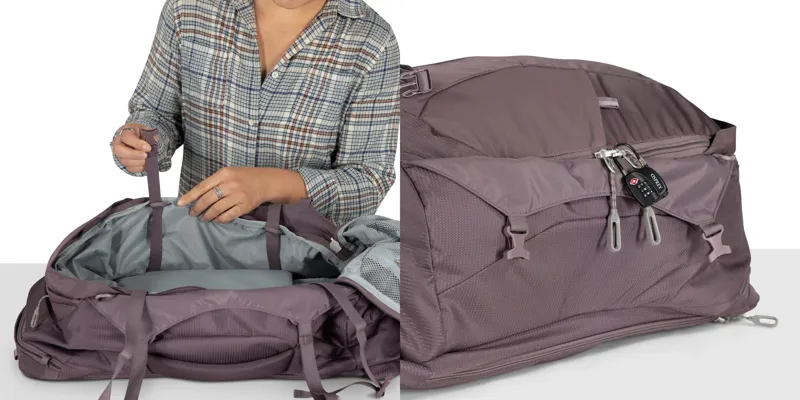 Osprey Womens Fairview 40 Travel Pack - Cascade Blue-Torrent Blue-13