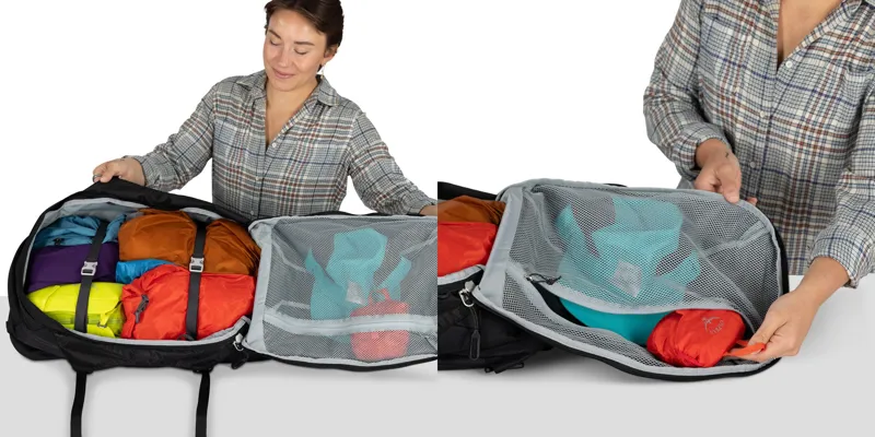 Osprey Womens Fairview 55 Travel Pack - Cascade Blue-Torrent Blue-8