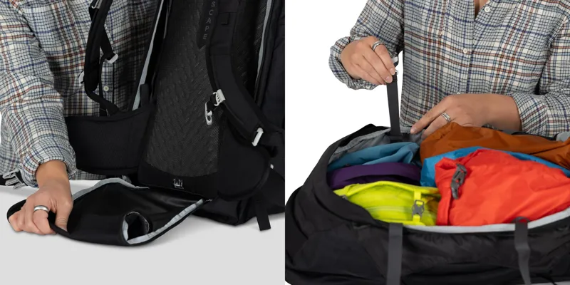 Osprey Womens Fairview 55 Travel Pack - Cascade Blue-Torrent Blue-11