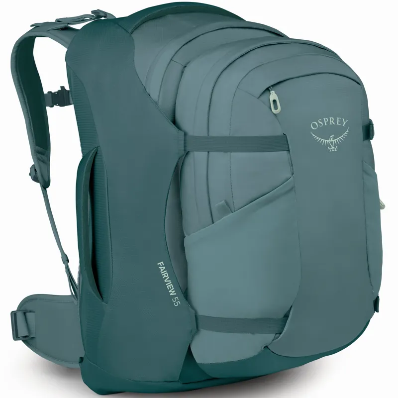 Osprey Womens Fairview 55 Travel Pack - Cascade Blue-Torrent Blue