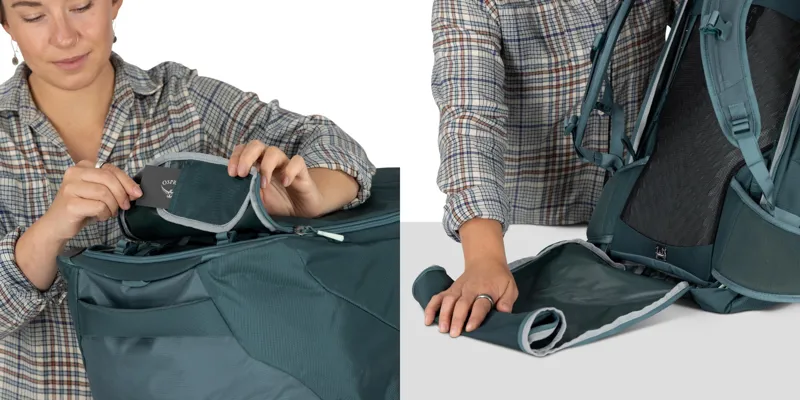 Osprey Womens Fairview 70 Travel Pack - Cascade Blue-Torrent Blue-10