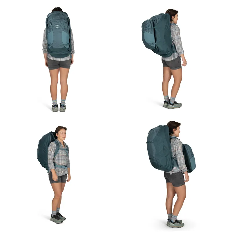 Osprey Womens Fairview 70 Travel Pack - Cascade Blue-Torrent Blue-5