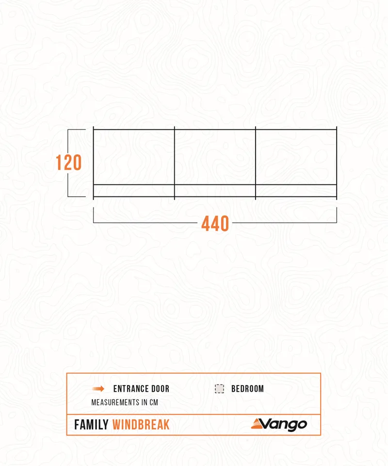 Vango Sentinel Family Windbreak - Deep Blue-2