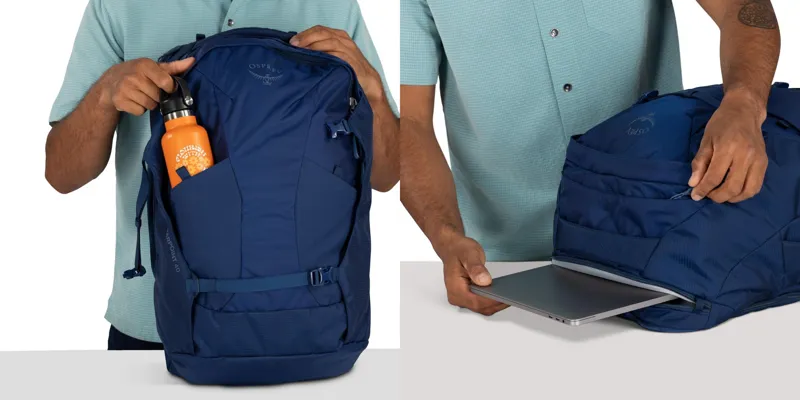 Osprey Mens Farpoint 40 Travel Pack - Antique Blue-8