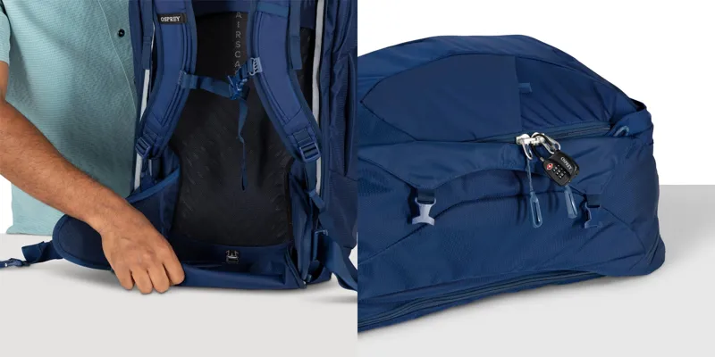 Osprey Mens Farpoint 40 Travel Pack - Black-8