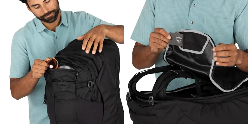 Osprey Mens Farpoint 55 Travel Pack - Antique Blue-5