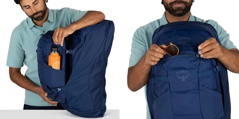 Osprey Mens Farpoint 70 Travel Pack - Cascade Blue-Torrent Blue-6