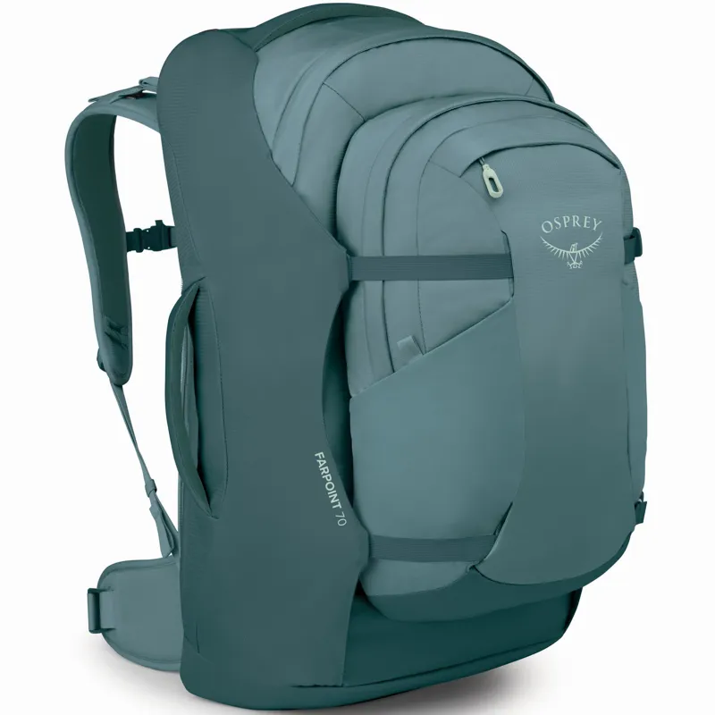 Osprey Mens Farpoint 70 Travel Pack - Cascade Blue-Torrent Blue