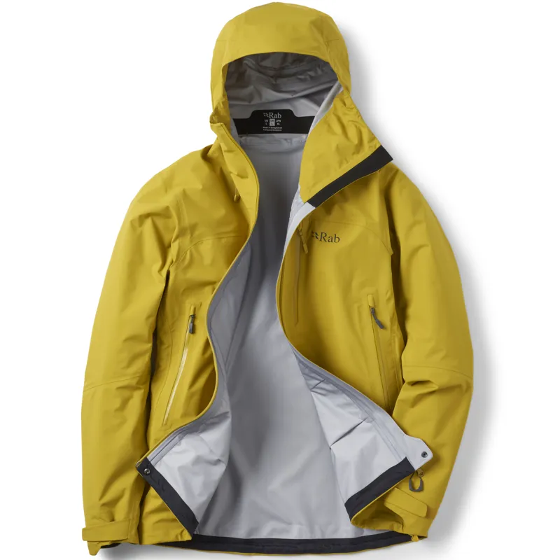 Rab Mens Firewall Mountain Jacket - Dark Pollen-1