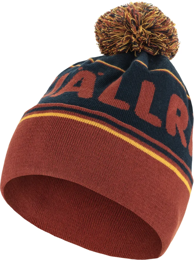 Fjallraven Pom Hat - Autumn Leaf-Dark Navy
