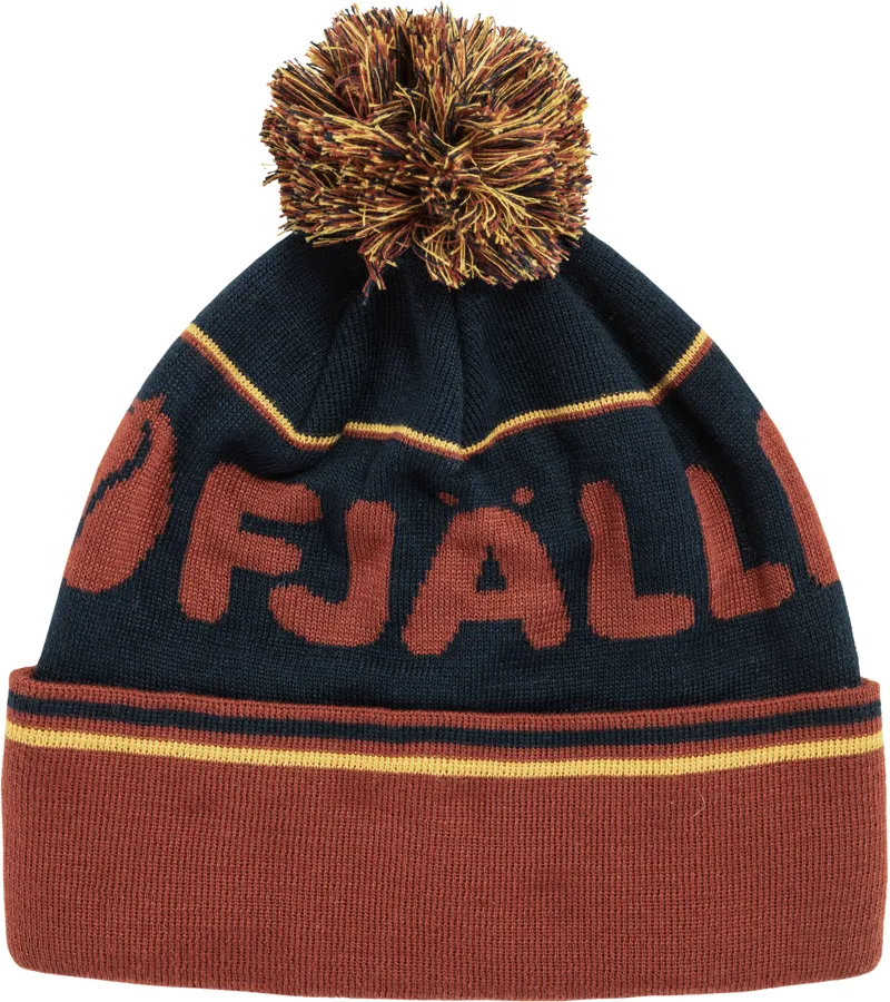 Fjallraven Pom Hat - Autumn Leaf-Dark Navy-2