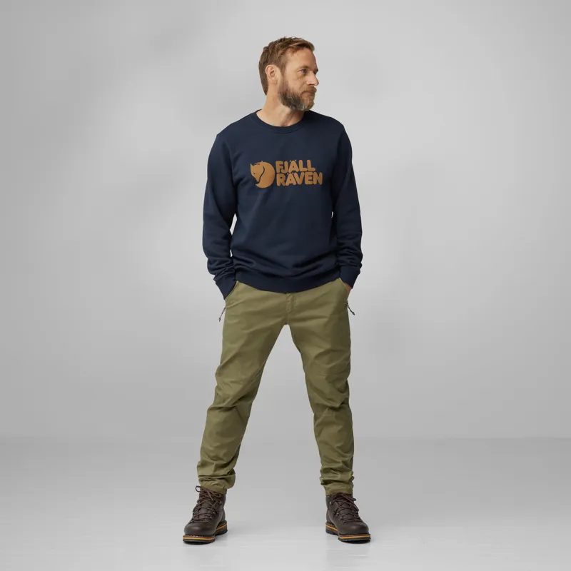Fjallraven Mens Fjallraven Logo Sweater - Fossil-2