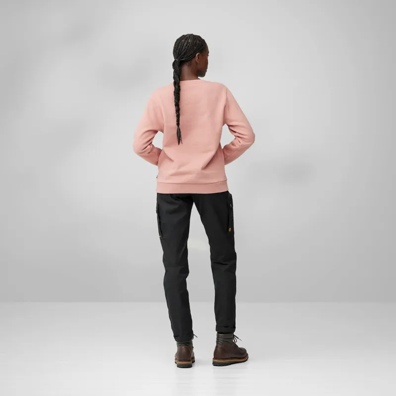Fjallraven Womens Fjallraven Logo Sweater - Dusty Rose-Port-3