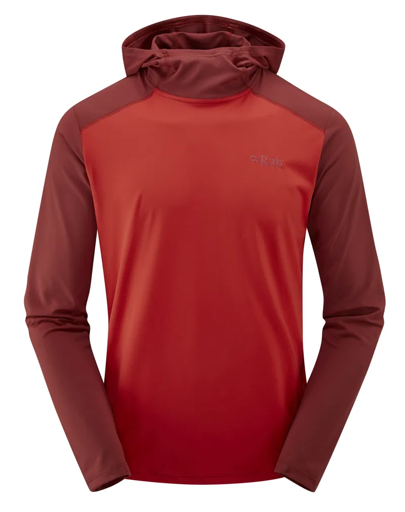 Rab Mens Force Hoody - Ascent-Oxblood Red