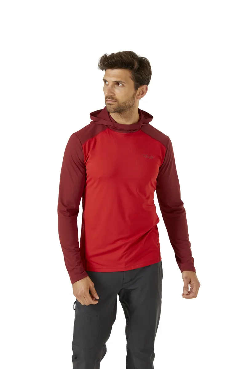 Rab Mens Force Hoody - Ascent-Oxblood Red-1