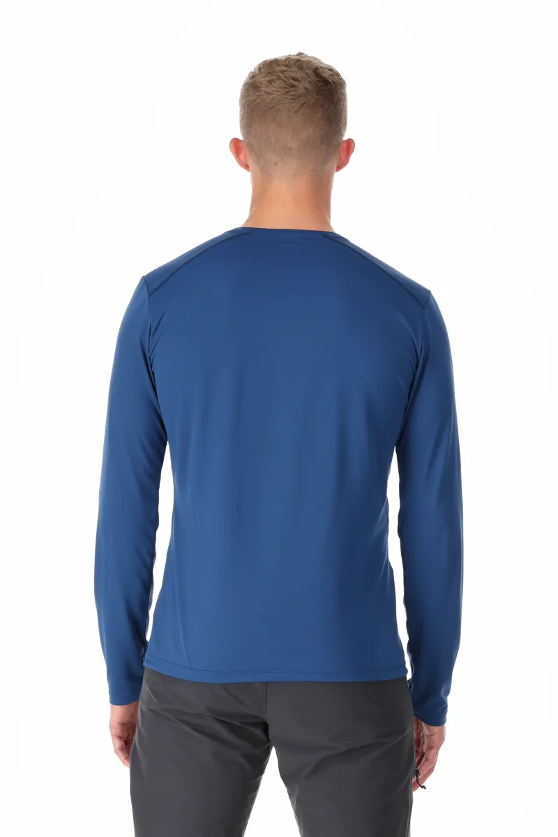 Rab Mens Force Long Sleeved Tee - Nightfall Blue-2