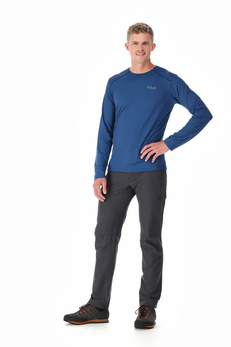 Rab Mens Force Long Sleeved Tee - Nightfall Blue-3