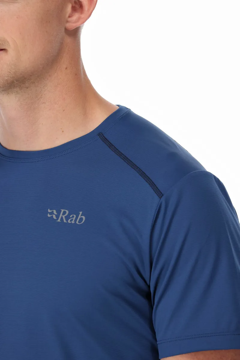 Rab Mens Force Short Sleeved Tee - Nightfall Blue-5