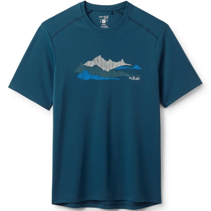 Rab Mens Force Aspect Tee - Tempest Blue