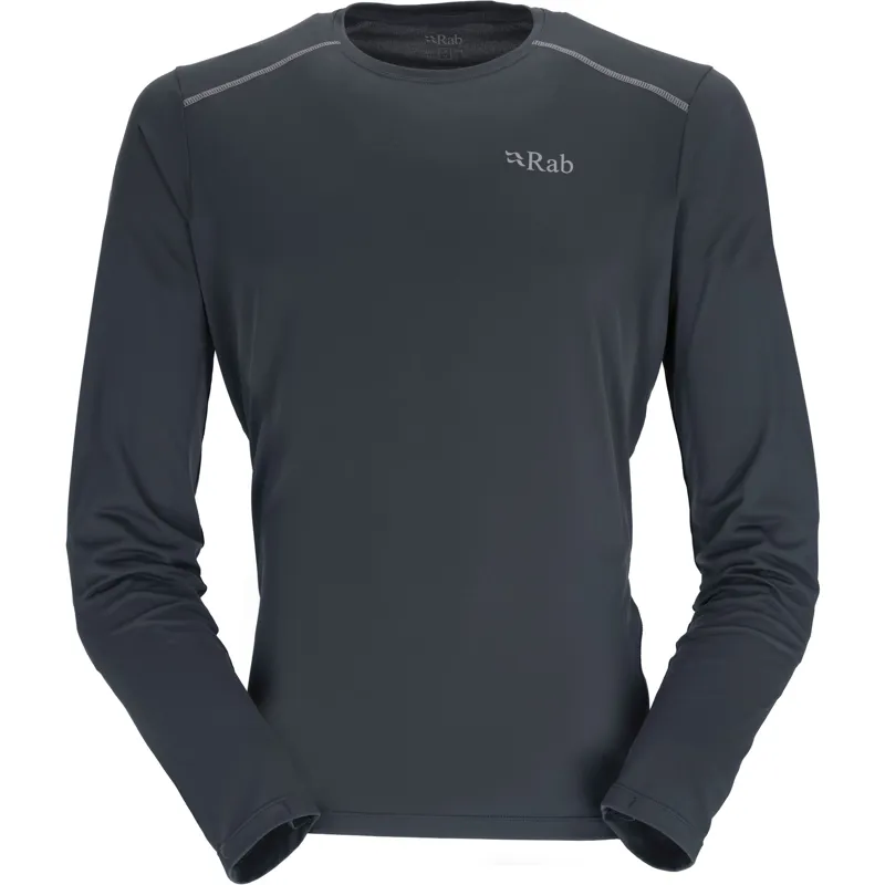 Rab Mens Force Long Sleeved Tee - Beluga