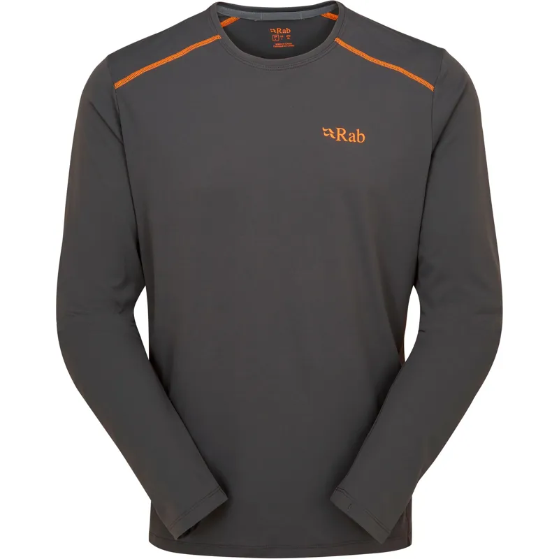 Rab Mens Force Long Sleeved Tee - Graphene