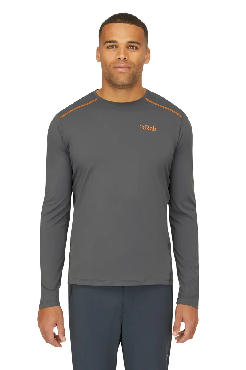 Rab Mens Force Long Sleeved Tee - Graphene-2