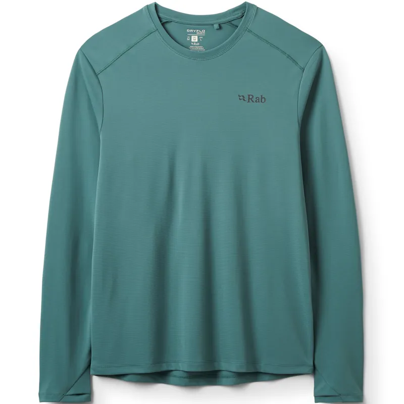Rab Mens Force Long Sleeved Tee - Sage