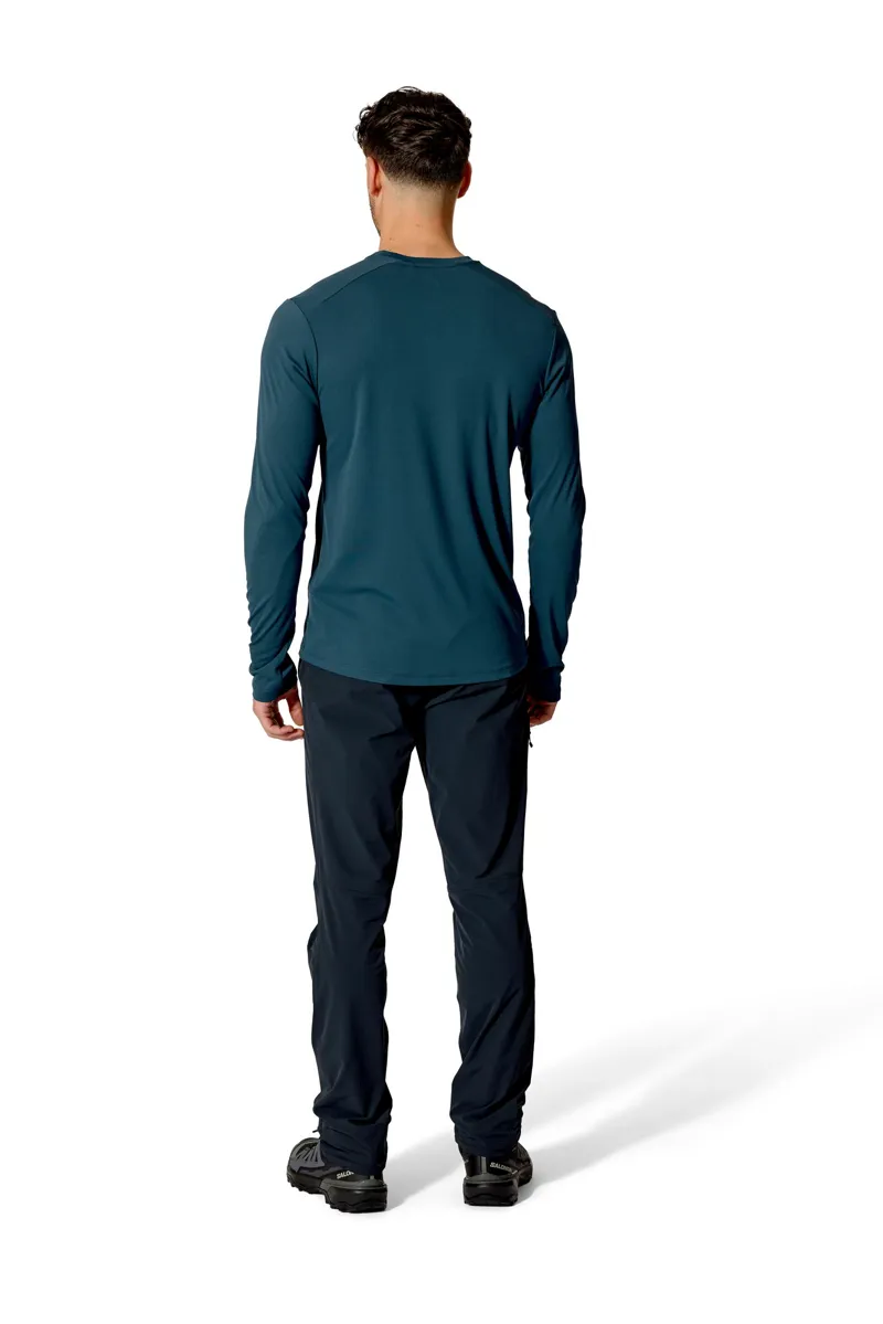Rab Mens Force Long Sleeved Tee - Tempest Blue-4