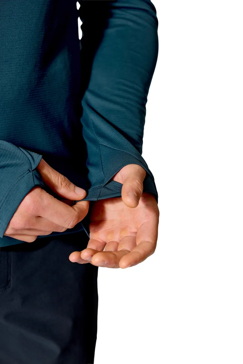 Rab Mens Force Long Sleeved Tee - Tempest Blue-6