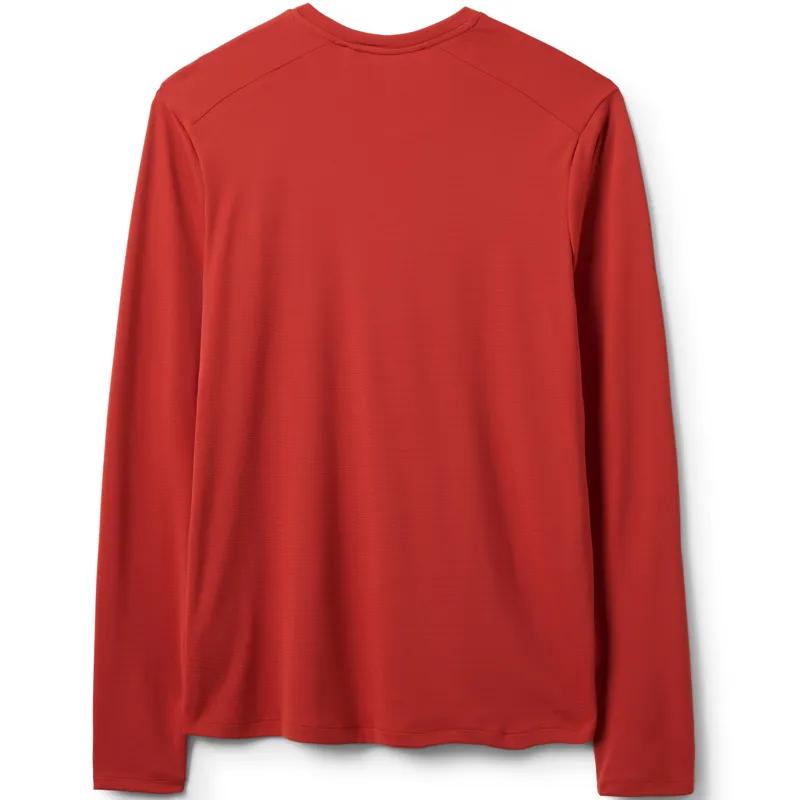 Rab Mens Force Long Sleeved Tee - Tuscan Red-1