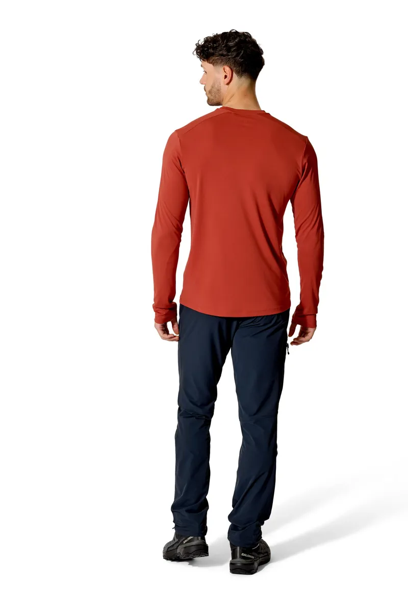 Rab Mens Force Long Sleeved Tee - Black-4