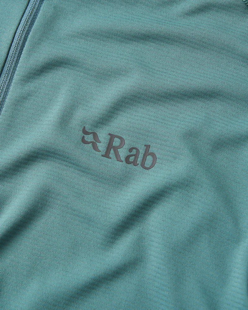 Rab Mens Force Long Sleeved Zip-Tee - Sage-2