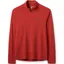 Rab Mens Force Long Sleeved Zip-Tee - Tuscan Red