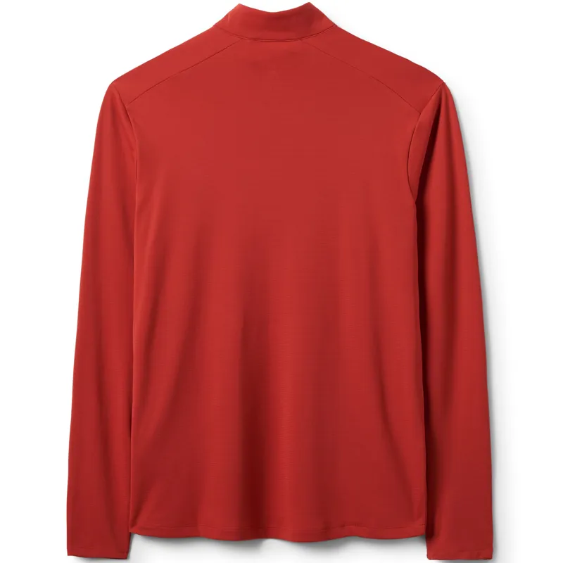 Rab Mens Force Long Sleeved Zip-Tee - Tuscan Red-1
