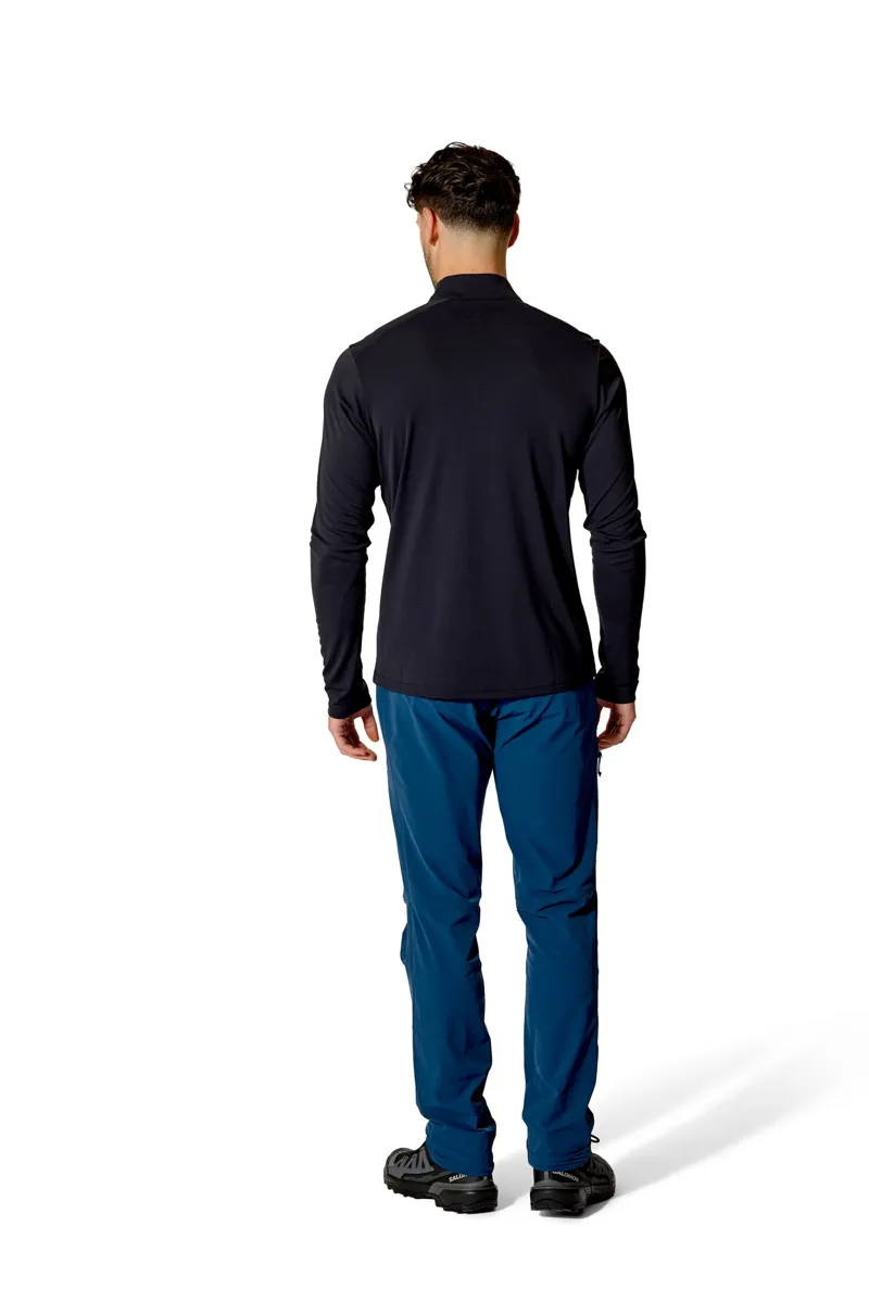 Rab Mens Force Long Sleeved Zip-Tee - Black-7