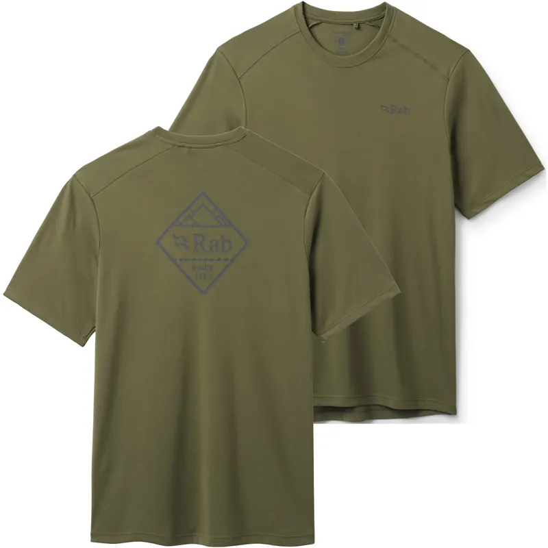 Rab Mens Force Stamp Tee - Olive