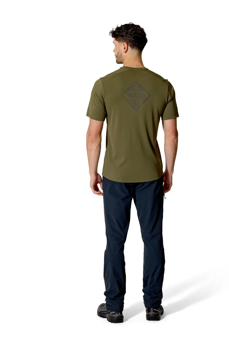 Rab Mens Force Stamp Tee - Olive-5