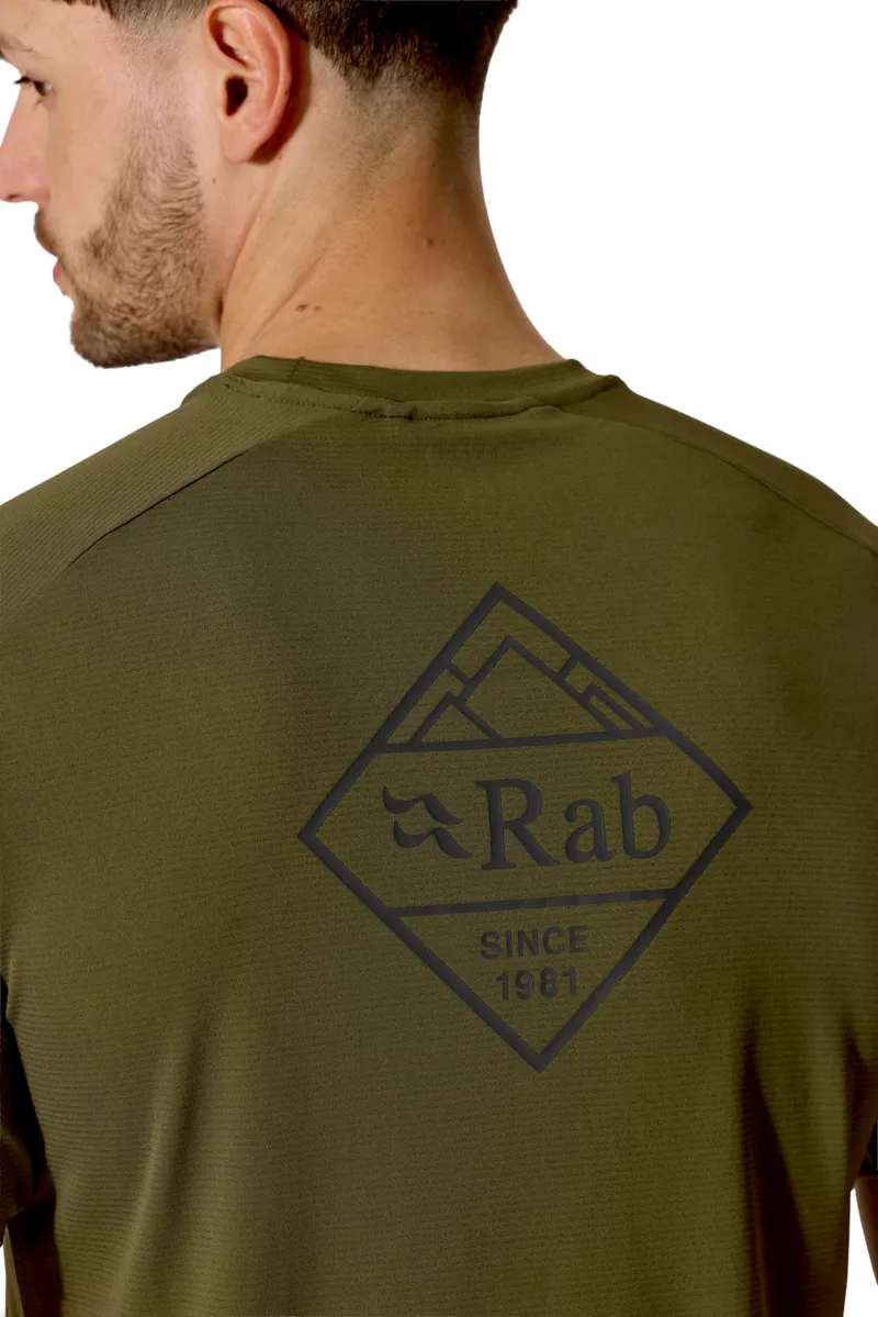 Rab Mens Force Stamp Tee - Olive-6