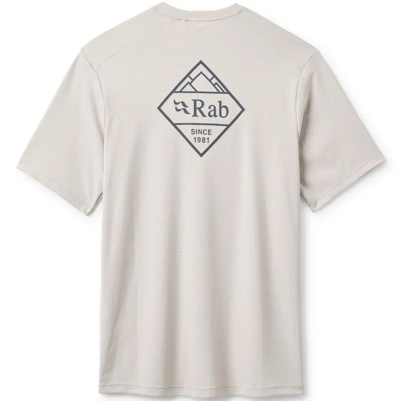 Rab Mens Force Stamp Tee - Pebble-2
